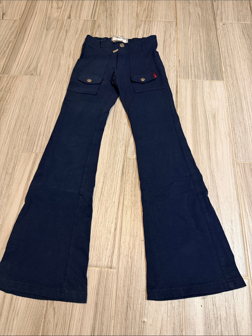 Hard Tail Kids Navy Flared Pocket Pants